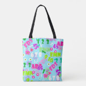 Texturlehrschule für Mathematik Tasche (Rückseite)