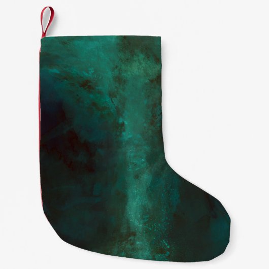 Texturmalerei Grunge Gritty Kleiner Weihnachtsstrumpf (Vorderseite)