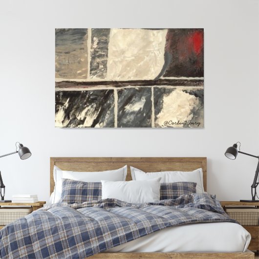 Texturmarmor Leinwanddruck (Insitu (Schlafzimmer))