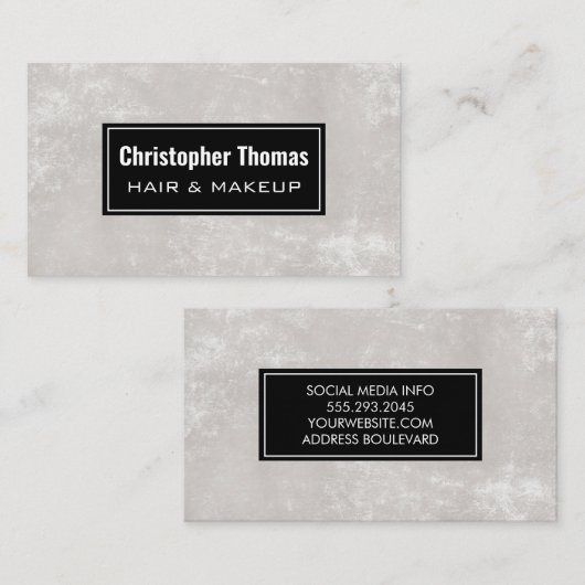 Texturmodern Visitenkarte (Vorne/Hinten)