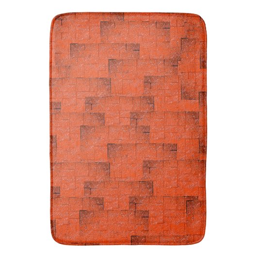 Texturmosaik, das wie eine Wand aus Ziegeln aussie Badematte (Vorderseite Vertikal)