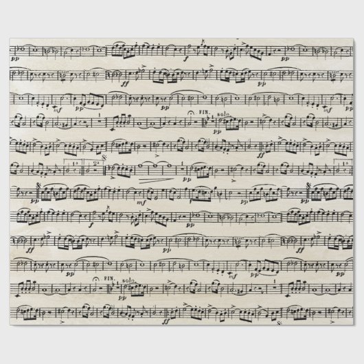 Texturmusik Geschenkpapier (Flach)