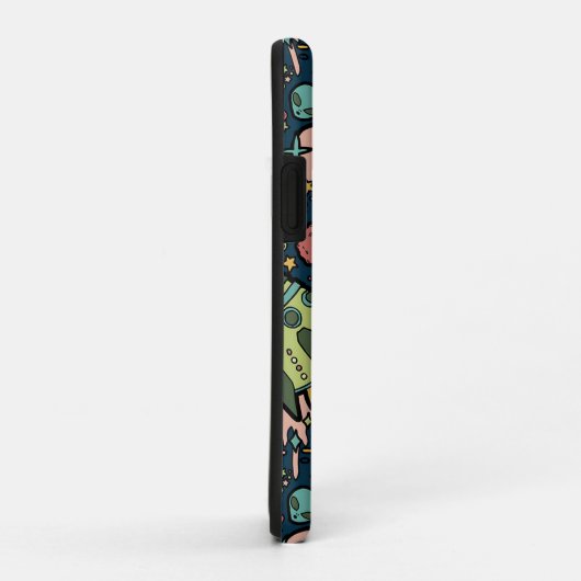 Texturmuster Außerirdischen Raketen Raum Case-Mate iPhone Hülle (Hinten/Rechts)