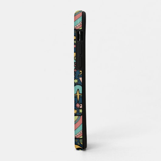 Texturmuster Außerirdischen Raketen Raum Case-Mate iPhone Hülle (Hinten/Links)