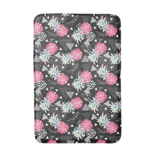 Texturrisches Ananas-Muster Badematte (Vorderseite Vertikal)