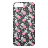 Texturrisches Ananas-Muster Case-Mate iPhone Hülle (Rückseite)