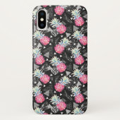 Texturrisches Ananas-Muster Case-Mate iPhone Hülle (Rückseite)