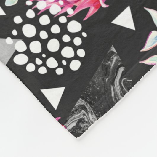 Texturrisches Ananas-Muster Fleecedecke (Ecke)