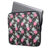 Texturrisches Ananas-Muster Laptopschutzhülle (Vorderseite Links)