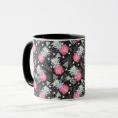 Texturrisches Ananas-Muster Tasse (Vorderseite Links)