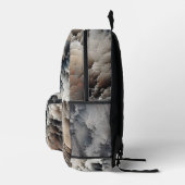 Texturriss Zurzeit Abstrakt Bedruckter Rucksack (Rechts)