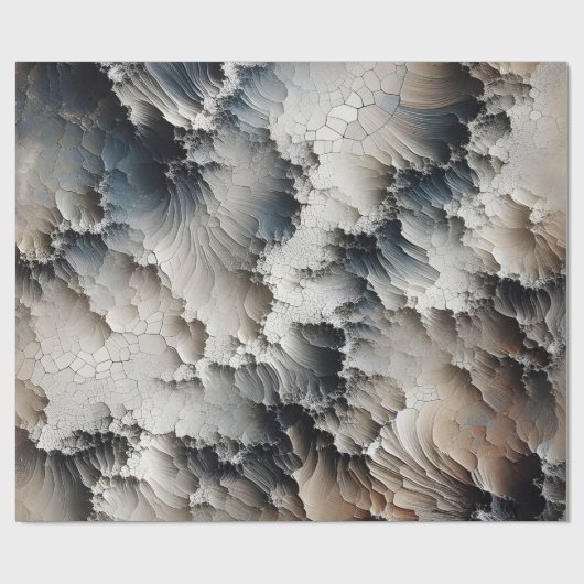 Texturriss Zurzeit Abstrakt Geschenkpapier (Flach)