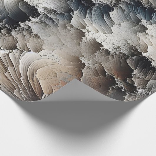 Texturriss Zurzeit Abstrakt Geschenkpapier (Ecke)