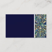 Texturstein (Abstrakter Blauer Teich) - III Visitenkarte (Rückseite)