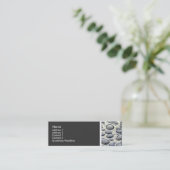 Texturstein (Autohood) Mini Visitenkarte (Stehend Vorderseite)