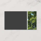 Texturstein (Bäume) Visitenkarte (Rückseite)