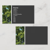 Texturstein (Bäume) Visitenkarte (Vorne/Hinten)