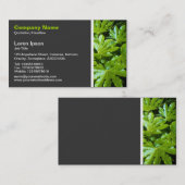 Texturstein - Blätter Visitenkarte (Vorne/Hinten)