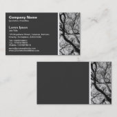 Texturstein - Branchen in Magnolien Visitenkarte (Vorne/Hinten)