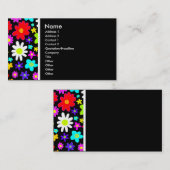 Texturstein (Cartoon-Blume) Visitenkarte (Vorne/Hinten)