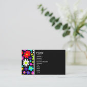 Texturstein (Cartoon-Blume) Visitenkarte (Stehend Vorderseite)