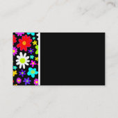 Texturstein (Cartoon-Blume) Visitenkarte (Rückseite)