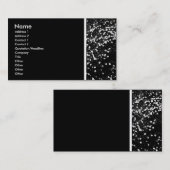 Texturstein (Daisy Lawn High Contrast II) Visitenkarte (Vorne/Hinten)