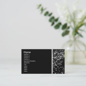 Texturstein (Daisy Lawn High Contrast II) Visitenkarte (Stehend Vorderseite)