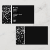 Texturstein (Daisy Lawn High Contrast) Visitenkarte (Vorne/Hinten)