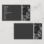 Texturstein (in den Bäumen) II Visitenkarte (Vorne/Hinten)