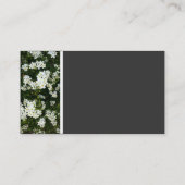 Texturstein (kleine Blume) Visitenkarte (Rückseite)