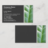 Texturstein - Leaf Visitenkarte (Vorne/Hinten)