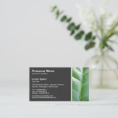 Texturstein - Leaf Visitenkarte (Stehend Vorderseite)