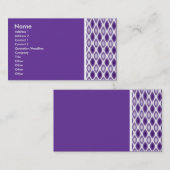Texturstein (Lila Latice) II Visitenkarte (Vorne/Hinten)
