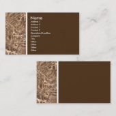 Texturstein (Meer und Sand) - Maßgeschneiderte Visitenkarte (Vorne/Hinten)