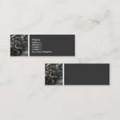 Texturstein (Regen auf einem Teich) II Mini Visitenkarte (Vorne/Hinten)