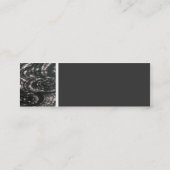 Texturstein (Regen auf einem Teich) II Mini Visitenkarte (Rückseite)