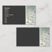 Texturstein (Regen auf meinem Fenster) II Visitenkarte (Vorne/Hinten)