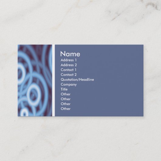 Texturstein (Ringe) - II Visitenkarte (Vorderseite)