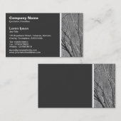 Texturstein - Silberbänke Visitenkarte (Vorne/Hinten)