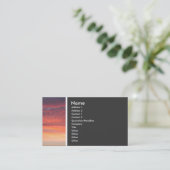 Texturstein (Sonnenuntergang) Visitenkarte (Stehend Vorderseite)