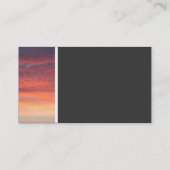 Texturstein (Sonnenuntergang) Visitenkarte (Rückseite)