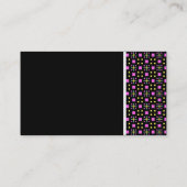 Texturstein - Terrazzo 011 - Schwarz Visitenkarte (Rückseite)