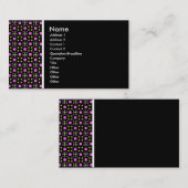 Texturstein - Terrazzo 011 - Schwarz Visitenkarte (Vorne/Hinten)