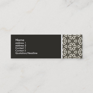 Texturstein - Terrazzo Muster - (201F1B) Mini Visitenkarte