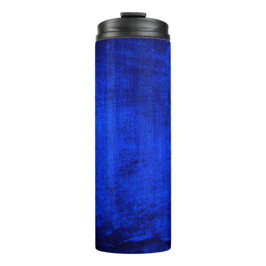 Texturstruktur blau thermosbecher (Vorderseite)