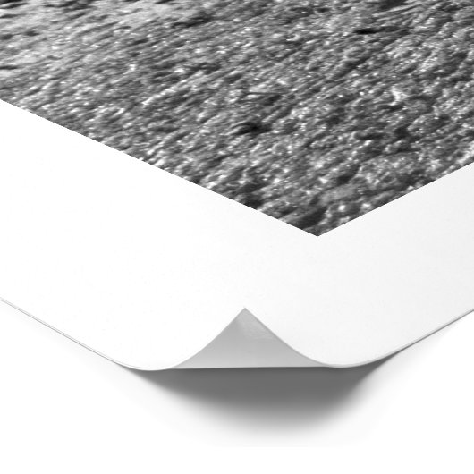 Texturstudie über Nachtspaziergang Poster (Ecke)