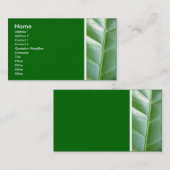Texturteppich (Blatt) II Visitenkarte (Vorne/Hinten)