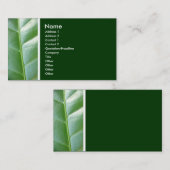 Texturteppich (Blatt) - Maßgeschneiderte Visitenkarte (Vorne/Hinten)