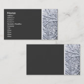 Texturteppich (Schneebründe) Visitenkarte (Vorne/Hinten)